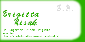 brigitta misak business card