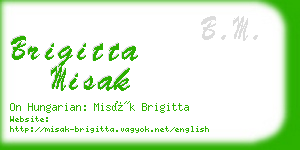 brigitta misak business card